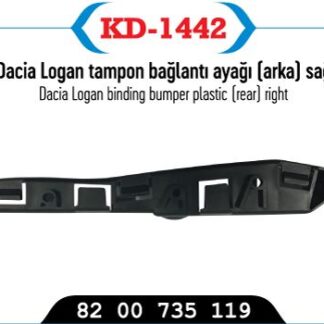 ON TAMPON BAGLANTI BRAKETİ SAG LOGAN II 12> SANDERO II 12>