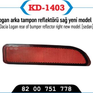 TAMPON REFLEKTÖRÜ ARKA SAĞ LOGAN SEDAN YM