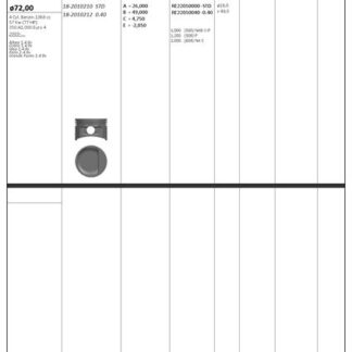 MOTOR PISTON SEGMAN FIAT ALBEA DOBLO PALIO 1.4 8V (72.00MM) (RIKEN SEGMANLI)