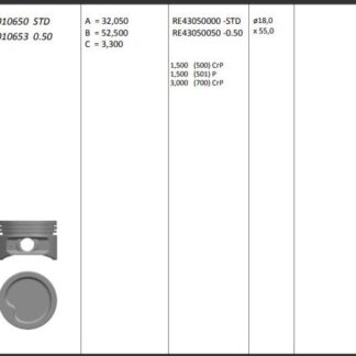 MOTOR PISTON+SEGMANI ( RIKEN ) 77,60+0,50mm CAP ASTRA CORSA ASCONA KADETT C14NZ-Z14NZ-14NV 4 SIL. BENZINLI 1396 CC-44 KW (60 PS) 9,4:1
