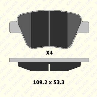 FREN BALATASI ARKA FDB4316 / GDB1841 BM CADDY-GOLF6-JETTA-A3 10-