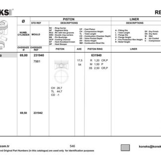 MOTOR SEGMANI TWINGO (D4F) – 1.2 16V 69MM STD