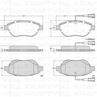 ON FREN BALATASI FIAT BRAVO II DOBLO FIORINO BIPPER NEMO PRATICO EVO PUNTO STILO IDEA LINEA 08> OPEL COMBO CORSA 12>