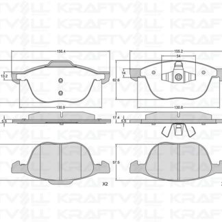 ON FREN BALATASI FOCUS 04> C-MAX 07> KUGA 2.0 TDCI 08> VOLVO C30 C70 II S40 II V50 03> MAZDA 3 03> MAZDA 5 05>