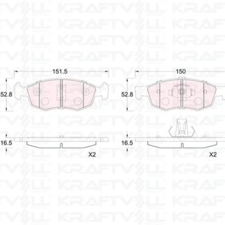 ON FREN BALATASI FIAT DOBLO 01>06 FIAT ALBEA PALIO 96> DACIA LOGAN 06>