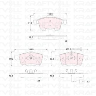 ON FREN BALATASI FIAT DOBLO III 500L 10> OPEL COMBO 12> LANCIA DELTA III 09>14
