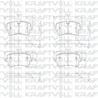 ARKA FREN BALATASI A8 4H 3,0 TFSI QUATTRO / 4,2 FSI QUATTRO / 3,0 TDI QUATTRO / 4,2 TDI QUATTRO 11 / 09 1KW