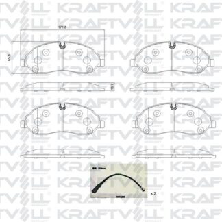 ON FREN BALATASI TRANSIT CUSTOM V362-V363 12> (ARKA TEK TEKER)