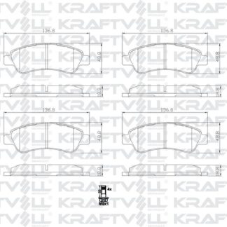 ON FREN BALATASI BERLINGO II PARTNER II P1007 C2 C3 II C4 XSARA PICASSO P207 C3 III DS3 C3 PICASSO P301 CELYSEE P208 P2008 C4 CACTUS / (ARKA FREN BALATASI DUCATO III BOXER III JUMPER III 2.2HDI 100 MULTIJET 2.3JTD 120 MULTIJET 3.0JTD 160 MULTIJET 07 /