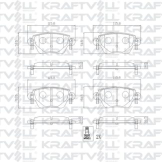 ARKA FREN BALATASI MONDEO III 00>04 JAGUAR X TYPE S TYPE XJ TYPE 03>09