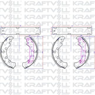 ARKA FREN BALATASI PABUC FIESTA IV / V 95>08 FUSION 02 /> FORD KA PUMA 1.6 97>02 MAZDA II 03>