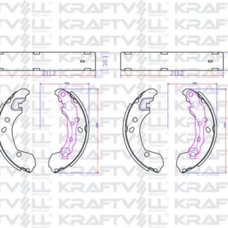 ARKA FREN BALATASI (PABUC) MICRA III K12 03>10 NOTE 07>10 CLIO II 04> CLIO III 05>