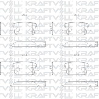 ARKA FREN BALATASI MONDEO IV CA2 07>14 S-MAX 09> 06> S-MAX 09> MONDEO III 00>07 IV 07> KUGA 08> GALAXY III 06> / S80 II 06> S80 VOLVO 07> V70 06> V70 VOLVO 07> XC70 06> / FREELANDER 2 2.2
