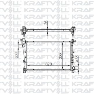 MOTOR SU RADYATORU EGEA CROSS 1,3 / 1,6 MJET / 1,4 BENZINLI (MT) (620*398*26) BRAZING