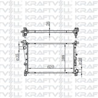MOTOR SU RADYATORU EGEA CROSS 1,3 / 1,6 MJET / 1,4 BENZINLI (MT) (620*398*26) BRAZING