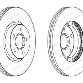 FRD DDF1225 FOCUS C-MAX CONNECT C30 C70 S40 V40 V50 BM FREN DİSKİ ÖN TAKIM (300 mm)