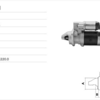 MARS MOTORU 12V / 3.0kW / 10DIS PERKINS