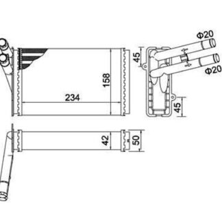 KALORIFER RADYATORU PASSAT-A4-A80 92-04