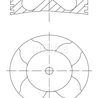MOTOR PISTON SEGMAN LINEA DOBLO III 1,6 MULTIJET 105HP EURO 5 MOTOR (79.50MM) / (STD)