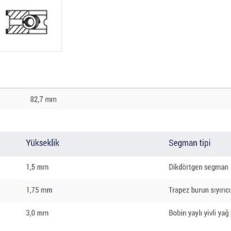 MOTOR SEGMANI LAGUNA MEGANE 2,0 8V F3R F3P (82,70) STD