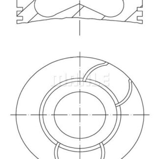 MOTOR PISTON+SEGMANI MEGANE II SCENIC CLIO III MODUS LAGUNA III KANGOO (1.5DCI EURO4 K9K) [(76.00MM) (0.50MM)]