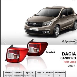 STOP LAMBASI SAG (DUYSUZ) SANDERO 12 16 FUME