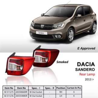 STOP LAMBASI SOL (DUYSUZ) SANDERO 12 16 FUME