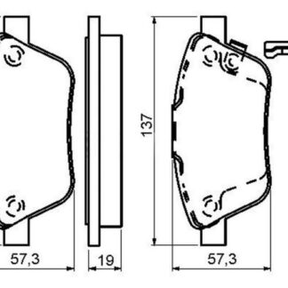 FREN BALATASI ON WVA 23709-23710 – ( OPEL: CORSA D 1.3 CDTI 90 BG 07 06- / FIAT : DOBLO 05- YM LINEA 1.4 TJET STILO 04- GRANDE PUNTO 1.3D 90 HP IDEA 1.9JTD ) “” TEK FİŞ “”