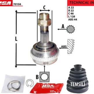 AKS KAFASI DIS -(FIAT: BRAVA -BRAVO 95-98 ABSLI 1.6 16V OTOMATIK VITES) 22×22×46
