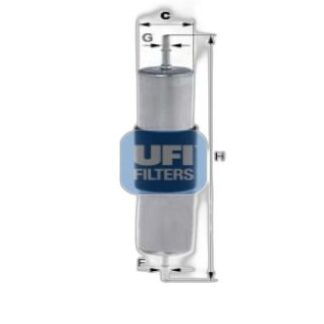 UFI 31.944.00 XC60/XC90/S60/V60/S90 2.0 YAKIT FİLTRESİ