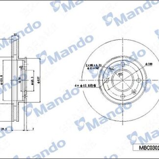 ON FREN DISKI ADET ACCENT ERA 06-11 RIO 05-11 I20 08-12 256×4