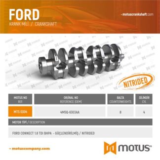 KRANK MILI FOCUS CAK 98>05 1.8 TDCI TRANSİT CONNECT TC7 06>14 02> 1.8 TDCİ 75-90-110PS(GUCLENDIRILMIS)