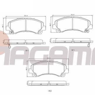 FREN BALATA ON IKAZLI ISUZU D-MAX (8DH) 2.5 D – 2.5 DITD – 3.0 D 2009-