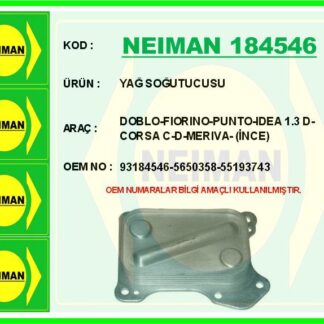 MOTOR YAG SOGUTUCU RADYATORU ALBEA DOBLO FIORINO PUNTO 500 MERIVA A CORSA C-D COMBO TIGRA 1.3 MJET CDTI 07>
