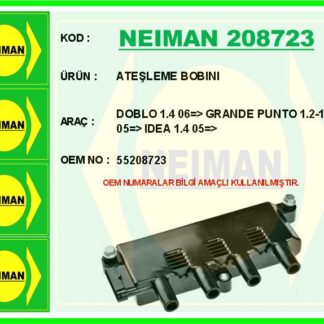 ATESLEME BOBINI DOBLO 1.4 06=> GRANDE PUNTO 1.2-1.4 05=> IDEA 1.4 05=>