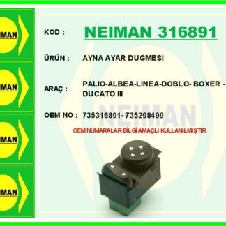 AYNA AYAR DUGMESI PALIO ALBEA LINEA DOBLO BOXER DUCATO III