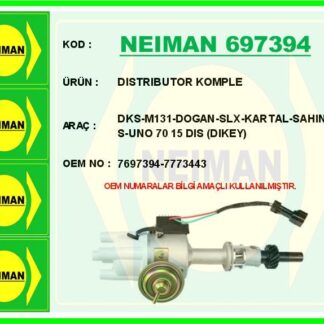 DISTRIBUTOR KOMPLE DKS-M131-DOGAN-SLX-KARTAL-SAHIN S-UNO 70 15 DIS (DIKEY)
