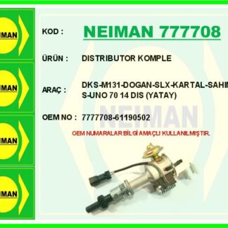 DISTRIBUTOR KOMPLE DKS-M131-DOGAN-SLX-KARTAL-SAHIN S-UNO 70 14 DIS (YATAY)