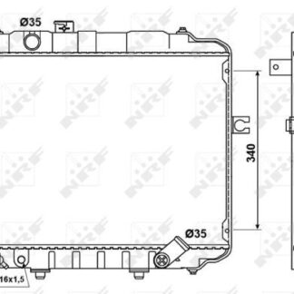 SU RADYATORU H100 MINIBUS 1997-2005 – L300 MINIBUS 1997-2008 (400X590X26) BRAZING