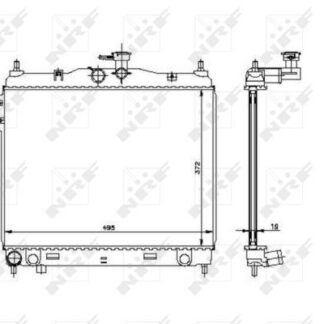 SU RADYATORU GETZ 1,3 1,4 BNZ M/T 03-> (370X480X16) BRAZING