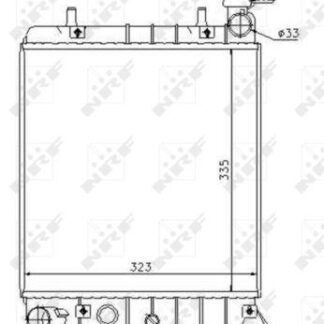 SU RADYATORU ACCENT 1,3-1,5 00-05 M/T (335X317X16) BRAZING
