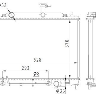 SU RADYATORU ACCENT ERA 1,5 DIZEL A/T 06-11 BRAZING (370X528X26)