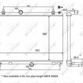 SU RADYATORU 508 / C5 III (X7) 1.6 BNZ-1.6 HDI 10- (BRAZING)