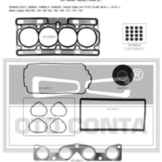 MOTOR UST TAKIM CONTASI SKC LI-KECELI TWINGO CLIO II SYMBOL II KANGOO 1,2 16V D4F 75HP 01>