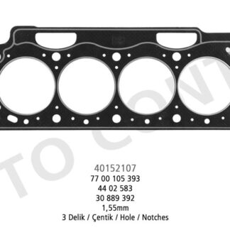 SILINDIR KAPAK CONTASI LAGUNA MEGANE SCENICMOVANO VIVARO F9Q 3 DELIK 1,55mm 97 / 01