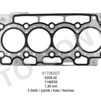 SILINDIR KAPAK CONTASI CELIK P206 P307 P107 P207 307 C1 C2 C3 (I II III) XSARA 208 DS3 DV4TD / DV4C (1,4 HDI 8V) FIESTA FUSION 1,4TDCI DURATORQ (3 DELIK) KALINLIK: (1,30MM)
