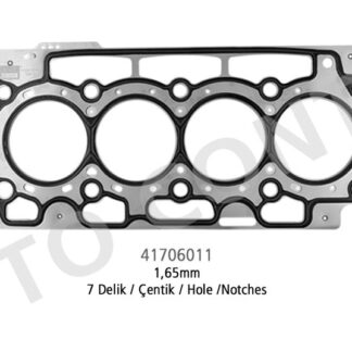 SILINDIR KAPAK CONTASI CELIK P206 P307 P107 P207 307 C1 C2 C3 (I II III) XSARA 208 DS3 DV4TD / DV4C (1,4 HDI 8V) FIESTA FUSION 1,4TDCI DURATORQ (7 DELIK) KALINLIK: (1,65MM)
