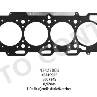 SILINDIR KAPAK CONTASI CELIK 1,00mm 1 DELIK DOBLO VECTRA ZAFIRA 1,9JTD