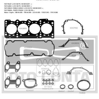 MOTOR TAKIM CONTA PALIO PUNTO ALBEA DOBLO 1.2 8V 97>