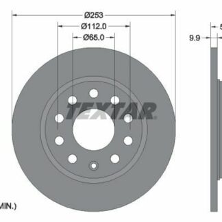 Seat Yedek Parça Leon Fren Diski Arka Textar 92120903-1K0615601K